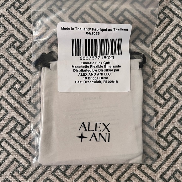 ALEX + ANI- Flex Cuff Bracelet, Emerald - Picture 3 of 3